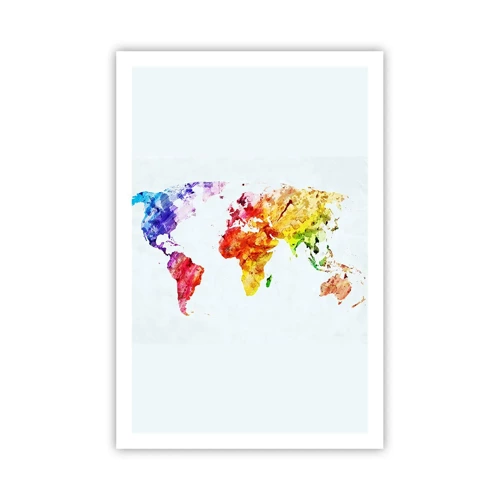 Poster - Alle kleuren van de wereld - 61x91 cm