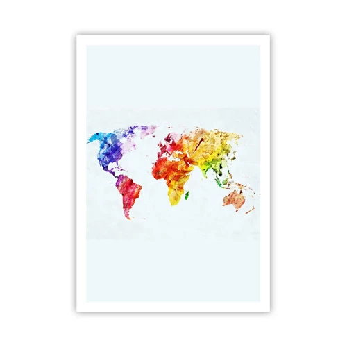 Poster - Alle kleuren van de wereld - 70x100 cm