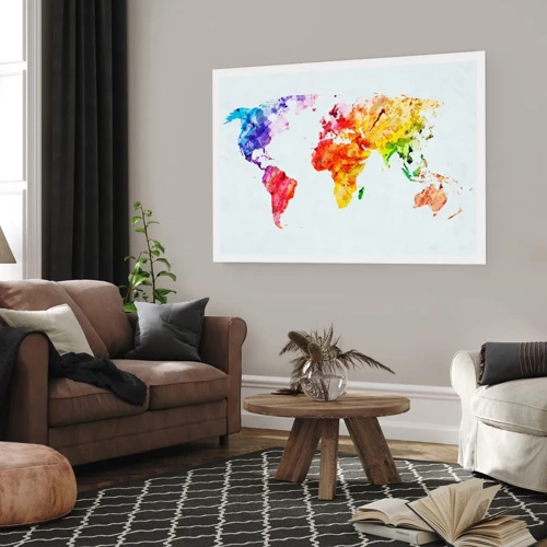 Poster - Alle kleuren van de wereld - 91x61 cm
