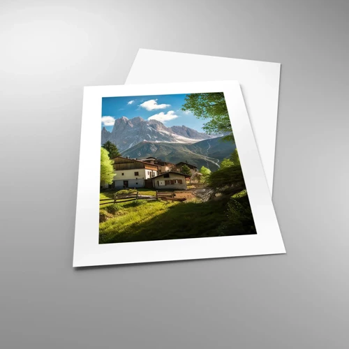 Poster - Alpine idylle - 30x40 cm