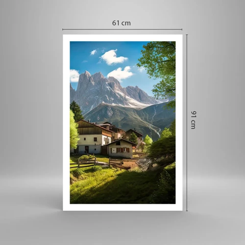 Poster - Alpine idylle - 61x91 cm