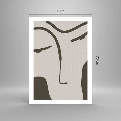 Poster - Als een schilderij van Modigliani - 50x70 cm