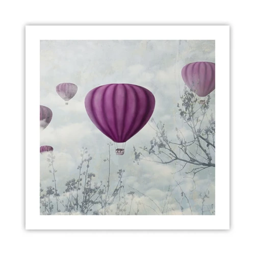 Poster - Als schepen in de lucht - 50x50 cm