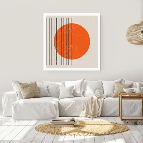 Poster - Altijd de zon - 30x30 cm