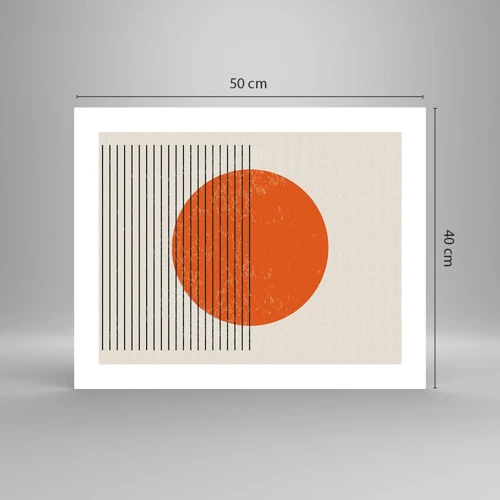 Poster - Altijd de zon - 50x40 cm