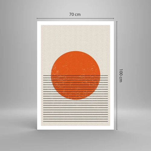 Poster - Altijd de zon - 70x100 cm