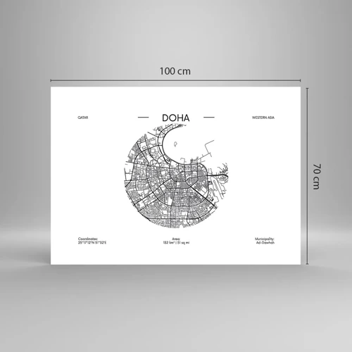 Poster - Anatomie van Doha - 100x70 cm