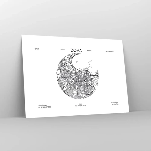 Poster - Anatomie van Doha - 100x70 cm