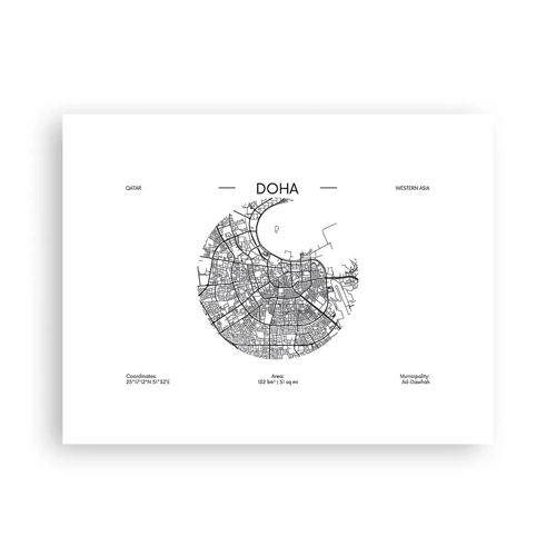 Poster - Anatomie van Doha - 40x30 cm