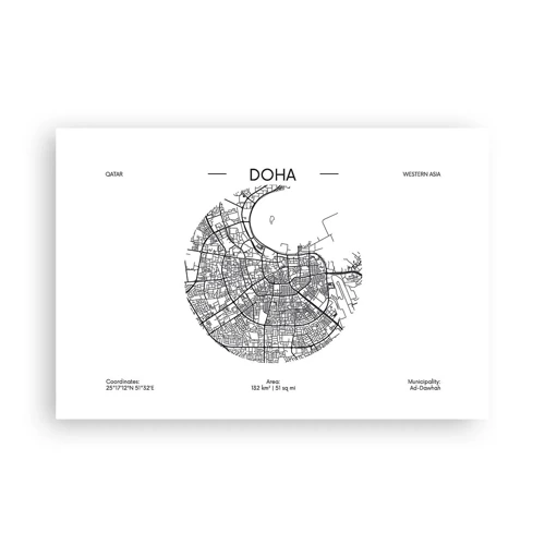 Poster - Anatomie van Doha - 91x61 cm