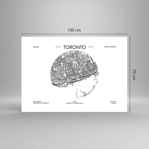 Poster - Anatomie van Toronto - 100x70 cm