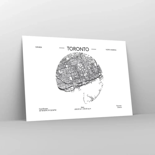 Poster - Anatomie van Toronto - 100x70 cm