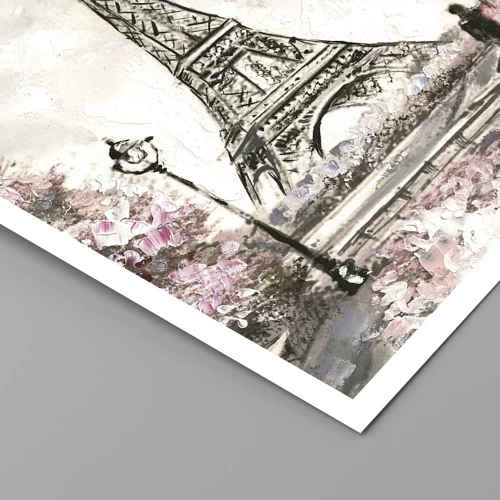 Poster - Aprilwandeling door Parijs - 40x50 cm