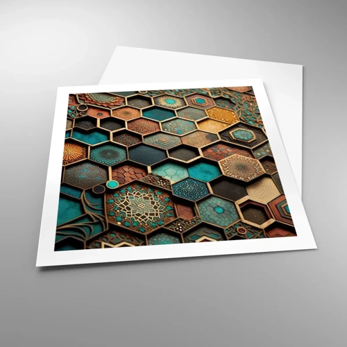 Poster - Arabische ornamenten – variatie - 60x60 cm