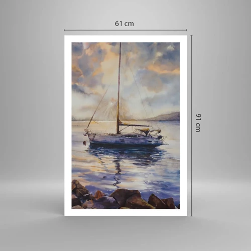 Poster - Avond aan de baai - 61x91 cm