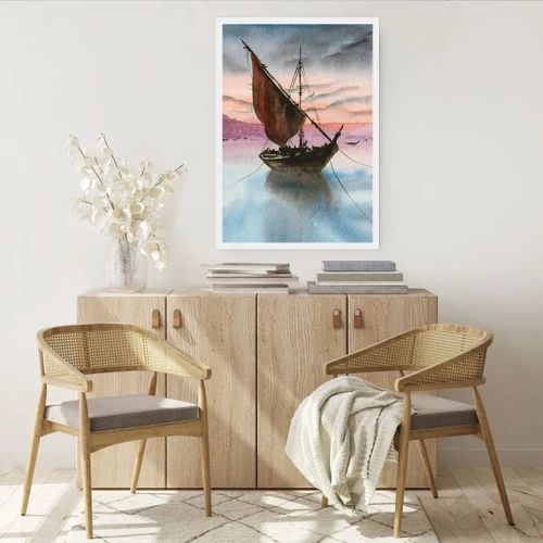 Poster - Avond in de haven - 40x50 cm