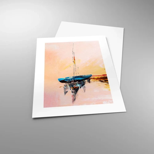 Poster - Avond in de jachthaven - 30x40 cm