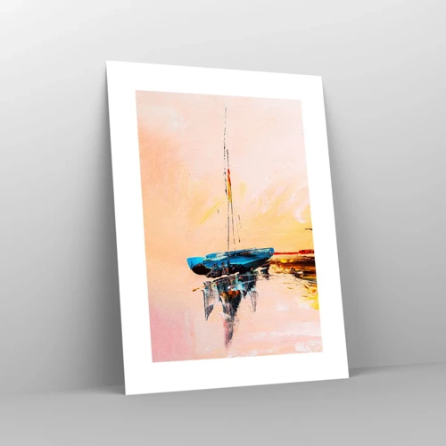 Poster - Avond in de jachthaven - 30x40 cm