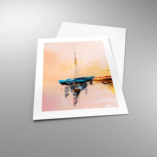 Poster - Avond in de jachthaven - 40x50 cm