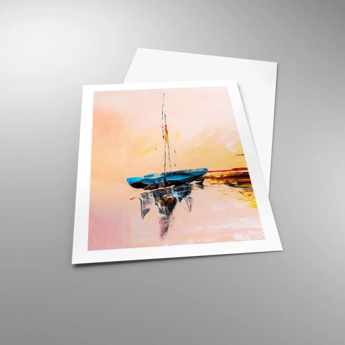 Poster - Avond in de jachthaven - 50x70 cm