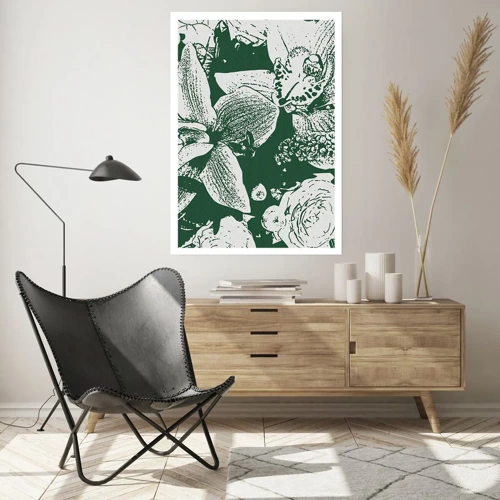 Poster - Boeket - de wereld van groen - 30x40 cm