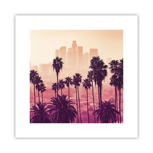 Poster - Californisch landschap - 30x30 cm