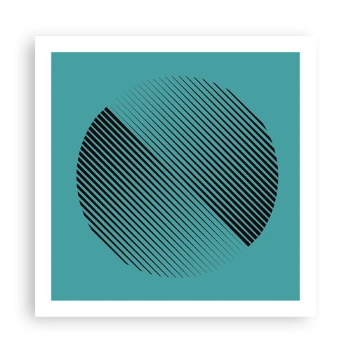 Poster - Cirkel – een geometrische variatie - 60x60 cm