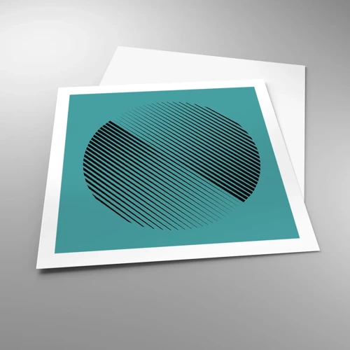 Poster - Cirkel – een geometrische variatie - 60x60 cm