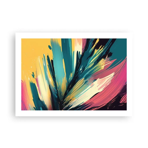 Poster - Compositie – een explosie van vreugde - 70x50 cm