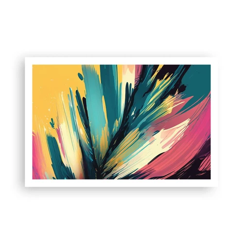 Poster - Compositie – een explosie van vreugde - 91x61 cm