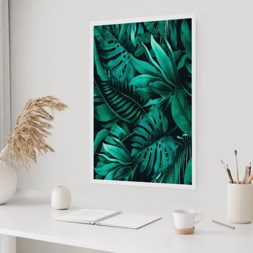 Poster - De diepte van tropisch groen - 30x40 cm
