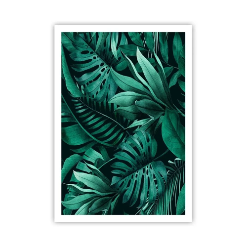 Poster - De diepte van tropisch groen - 70x100 cm