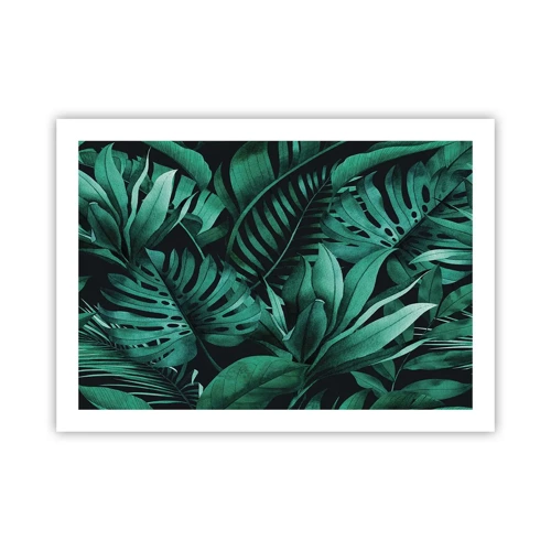 Poster - De diepte van tropisch groen - 70x50 cm