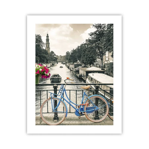 Poster - De kleuren van de Amsterdamse straat - 40x50 cm