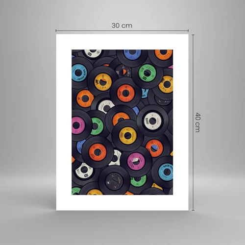 Poster - De kleuren van de klassiekers - 30x40 cm