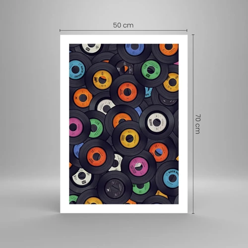 Poster - De kleuren van de klassiekers - 50x70 cm