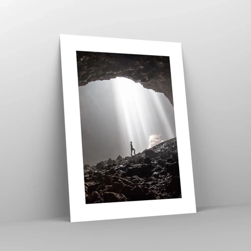Poster - De lichtgevende grot - 30x40 cm