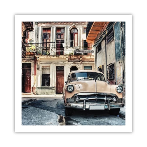 Poster - De siësta in Havana - 60x60 cm