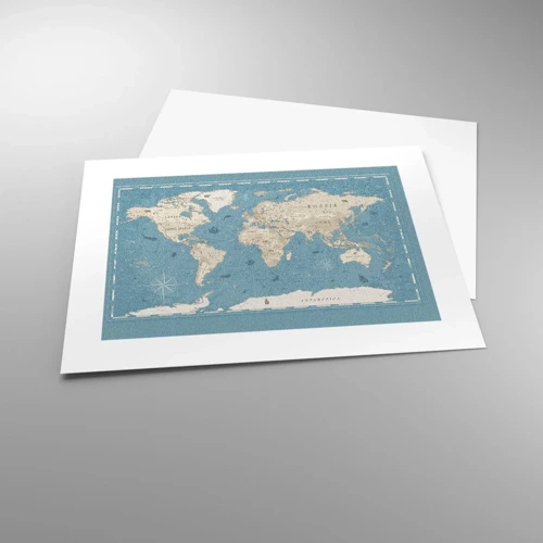 Poster - De wereld binnen handbereik - 40x30 cm