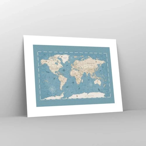 Poster - De wereld binnen handbereik - 40x30 cm