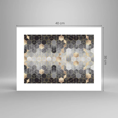 Poster - Diamant samenstelling - 40x30 cm