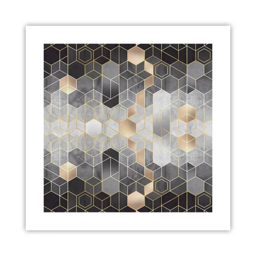 Poster - Diamant samenstelling - 40x40 cm