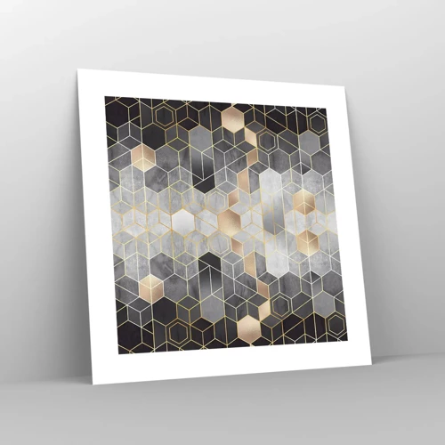 Poster - Diamant samenstelling - 40x40 cm