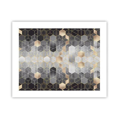 Poster - Diamant samenstelling - 50x40 cm