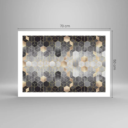 Poster - Diamant samenstelling - 70x50 cm