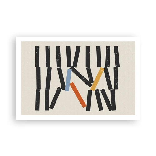 Poster - Domino – compositie - 91x61 cm