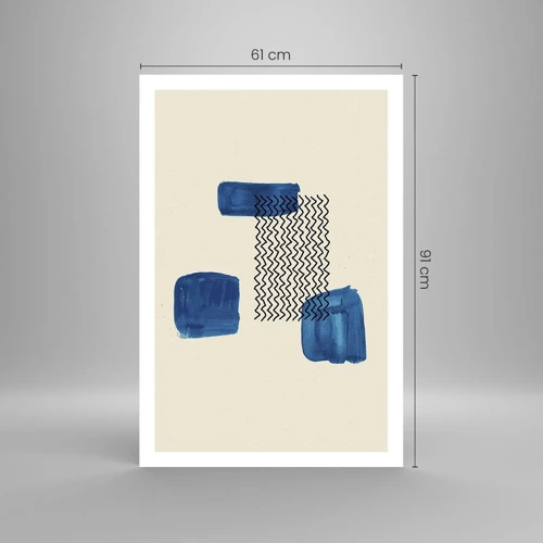 Poster - Een abstract kwartet - 61x91 cm