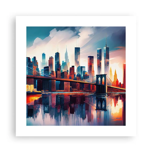 Poster - Een droomachtig New York - 40x40 cm