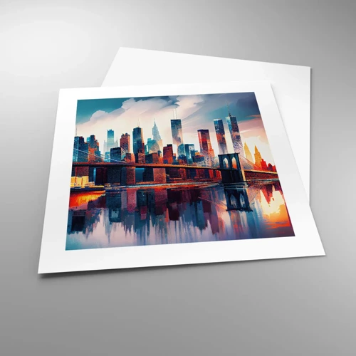 Poster - Een droomachtig New York - 40x40 cm