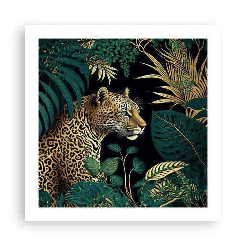 Poster - Een gastheer in de jungle - 50x50 cm